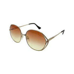 Rare 70's CHRISTIAN DIOR Sunglasses Eyewear Gold Metal Frames Orange Lens